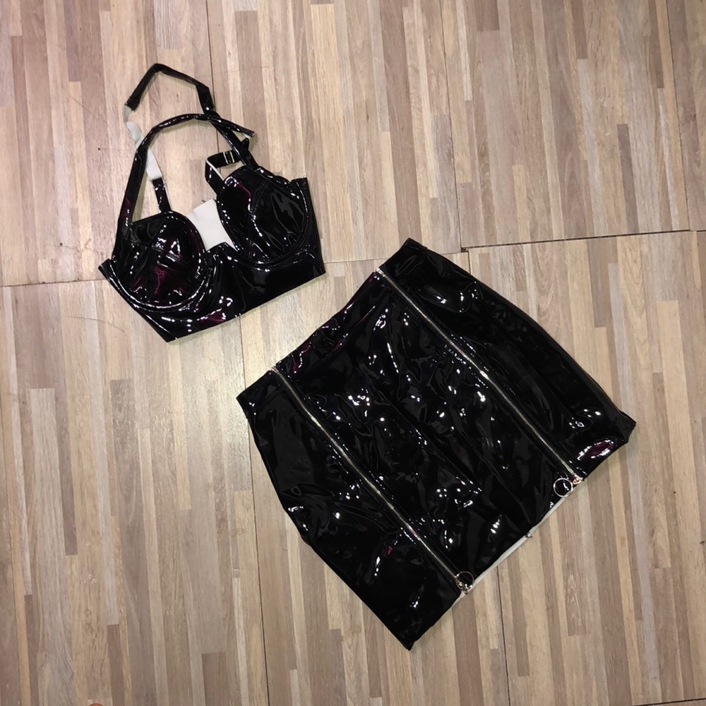 Leather two piece